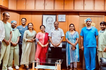 Proctoring Dr. Vidhya Prabhakar, Obstetrics & Gynaecology & Dr. Prasanna G, Surgical Oncology at Shanmuga Hospital, Salem