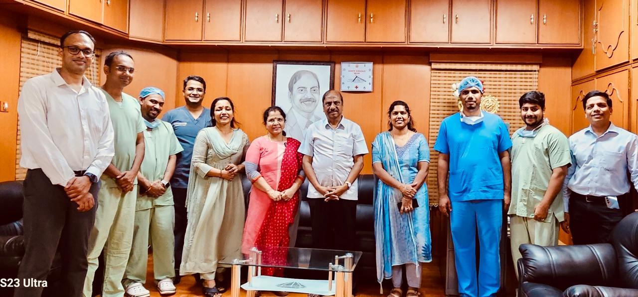 Proctoring Dr. Vidhya Prabhakar, Obstetrics & Gynaecology & Dr. Prasanna G, Surgical Oncology at Shanmuga Hospital, Salem